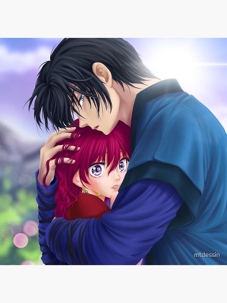 Yona X Hak Hug Couple Love Cute Fan Art Yona Dawn Princess Tapestry - Image 2