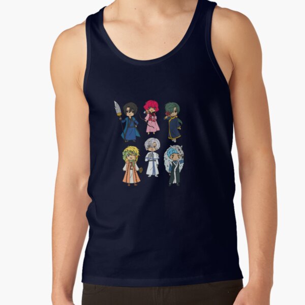 Happy Hungry Bunch Yotd Anime Chibi Friends Dragons Tank Top - Image 5
