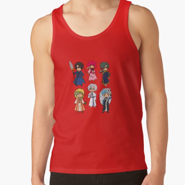 Happy Hungry Bunch Yotd Anime Chibi Friends Dragons Tank Top - Image 4