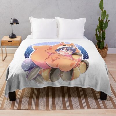 Ao Kigurumi Hak Throw Blanket