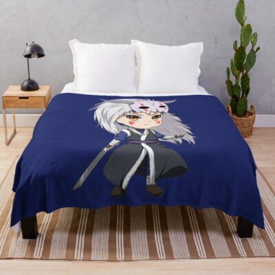 Shin Ah Chibi Cute Yona Of The Dawn Throw Blanket
