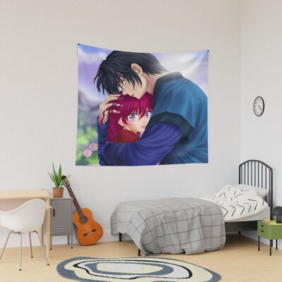 Yona X Hak Hug Couple Love Cute Fan Art Yona Dawn Princess Tapestry