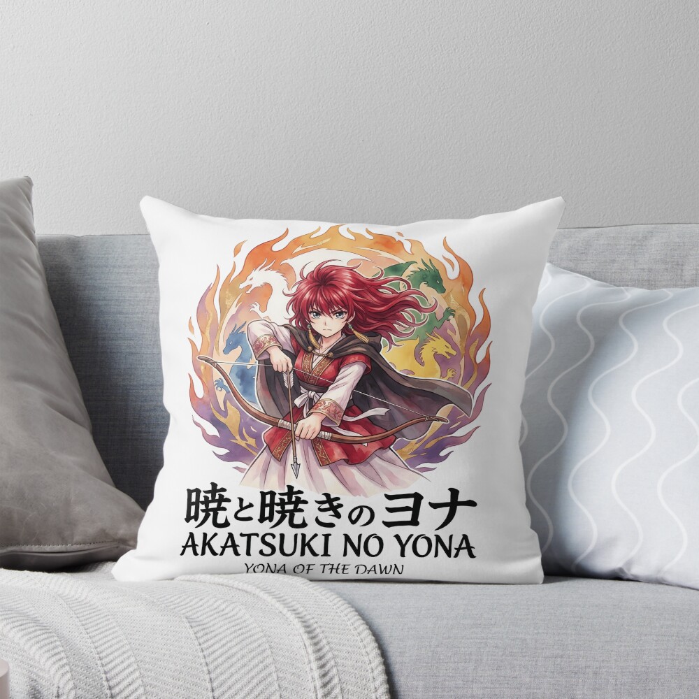 Yona Of The Dawn Fire Throw Pillow