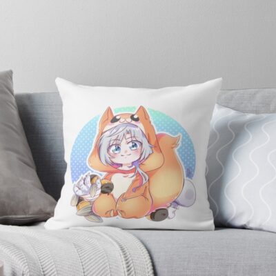 Ao Kigurumi Kija Throw Pillow