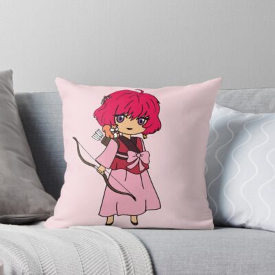 Yona Yotd Dragons Anime Chibi Throw Pillow