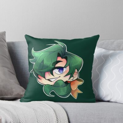 Green Dragon Throw Pillow